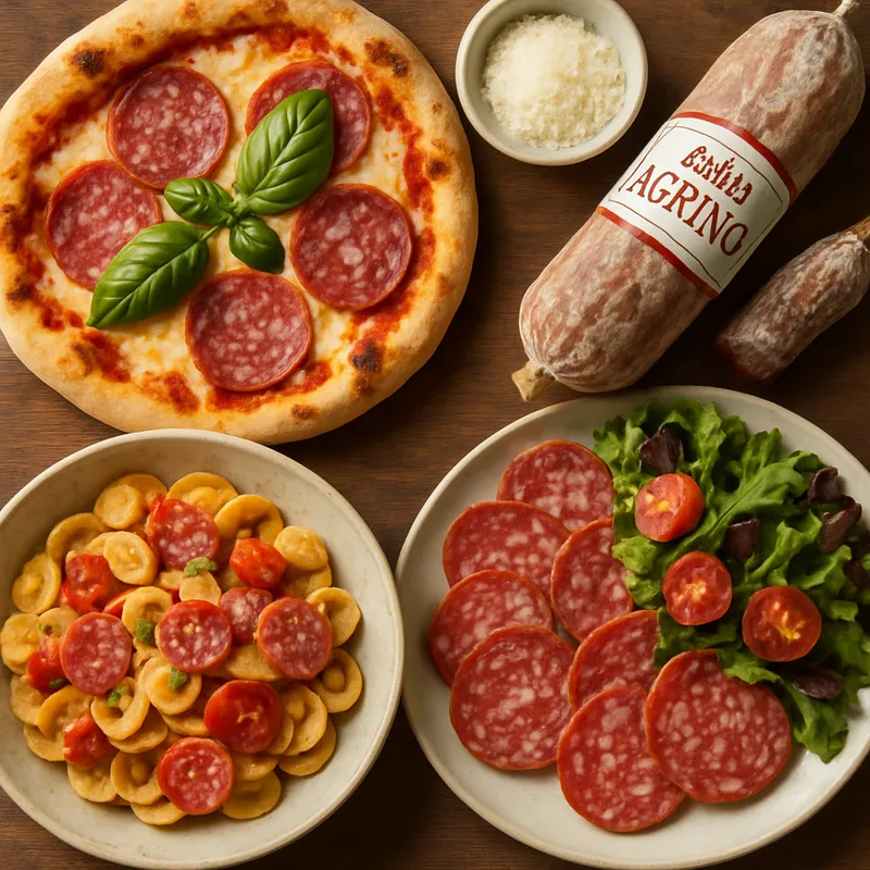 Gerichte mit Agrinio-Salami