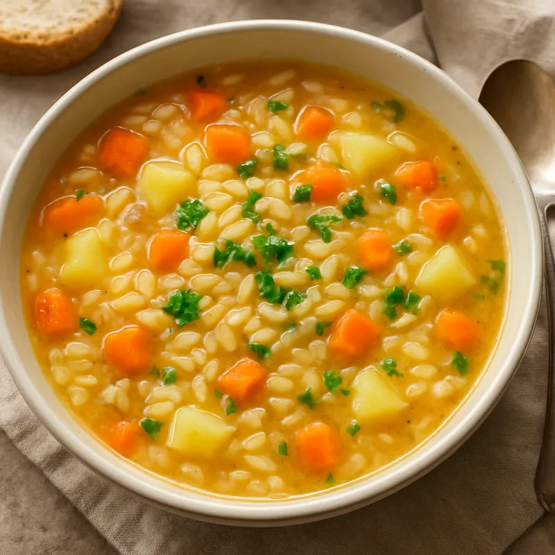 Gerstensuppe (Kritharosoupa)