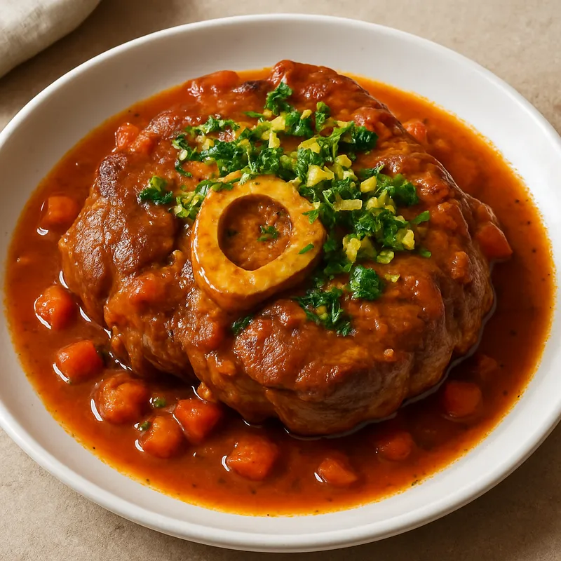 Geschmorte Kalbshaxe (Osso Buco)
