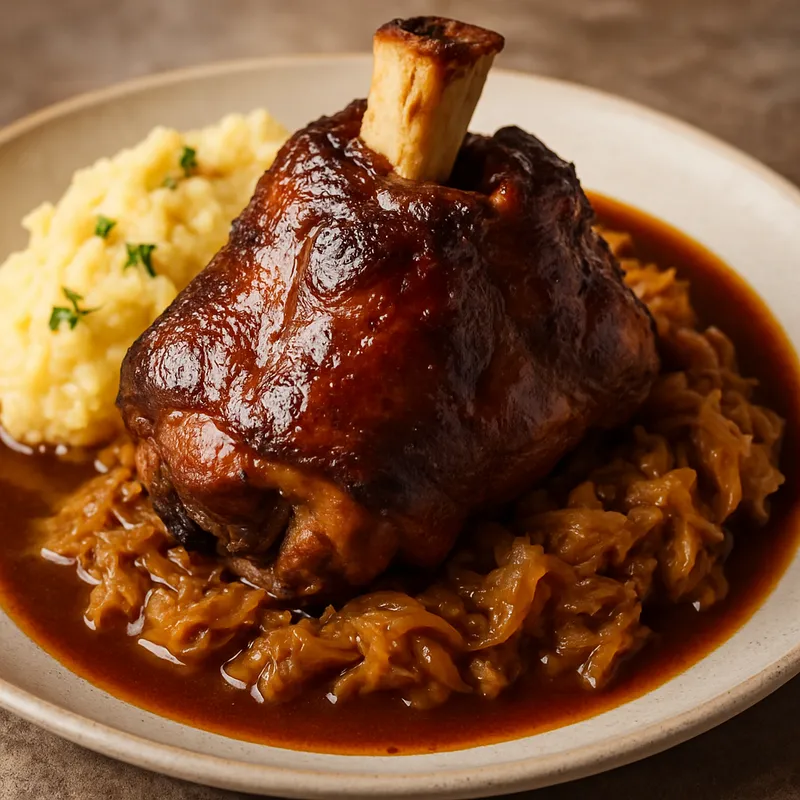 Geschmorte Schweinshaxe