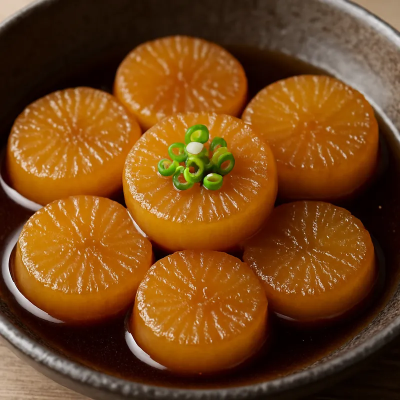 Geschmorter Daikon (Daikon No Nimono)