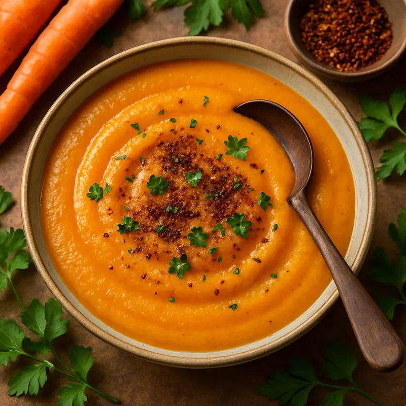 Gewürzte Karottensuppe