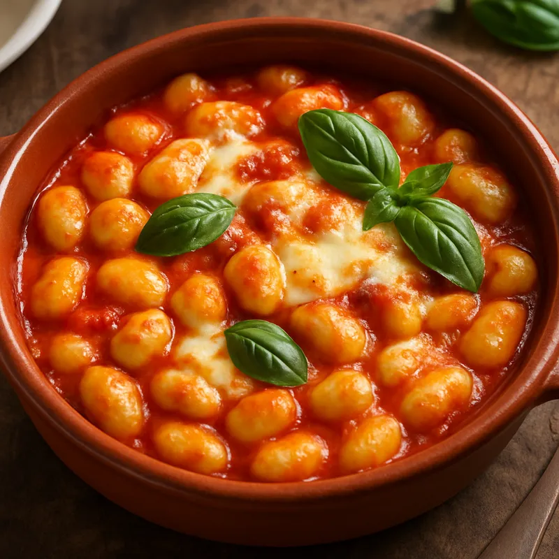 Gnocchi alla Sorrentina (Gnocchi nach Sorrento-Art)