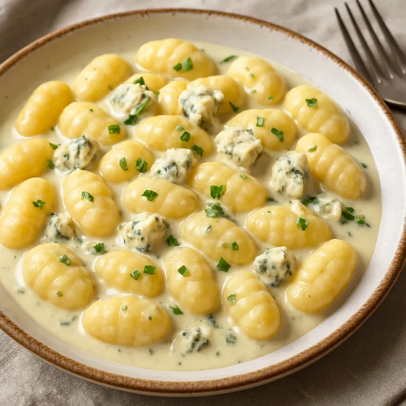 Gnocchi mit Blauschimmelkäse