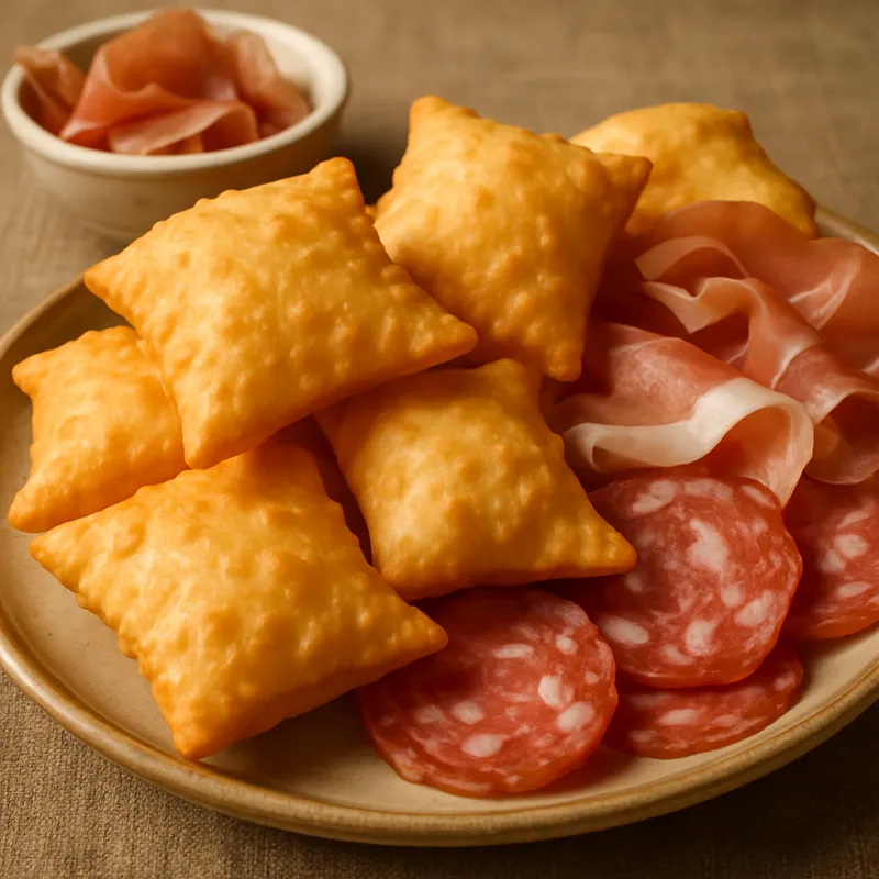 Gnocco Fritto (Frittierter Teig als Vorspeise)