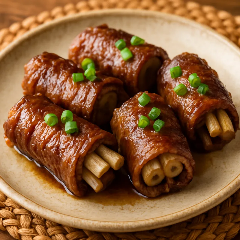 Gobo Maki (Klettenwurzel-Rindfleischrolle)