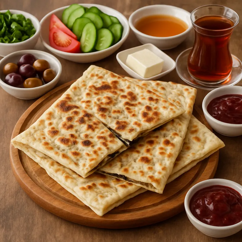 Gözleme Kahvaltı Frühstücksfladenbrot
