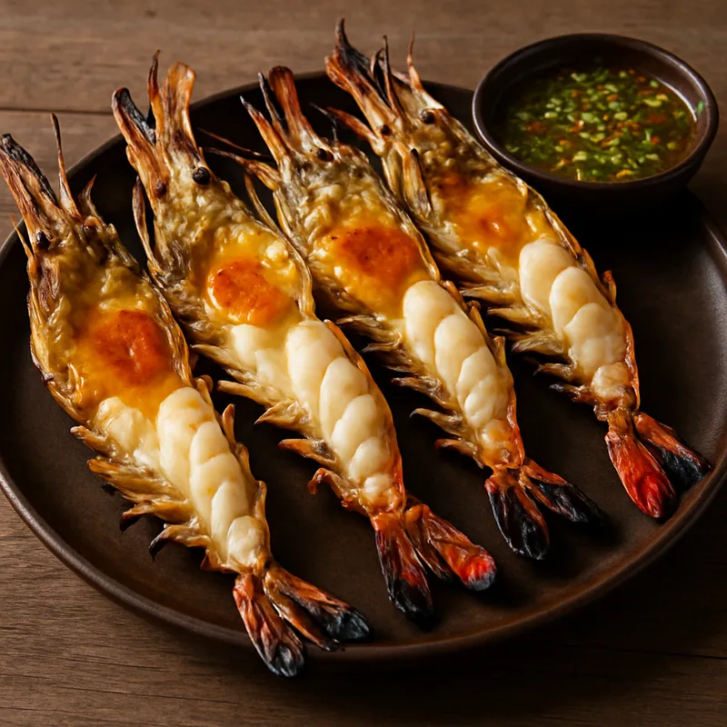 Goong Pao (Gegrillte Riesenflusskrebse)