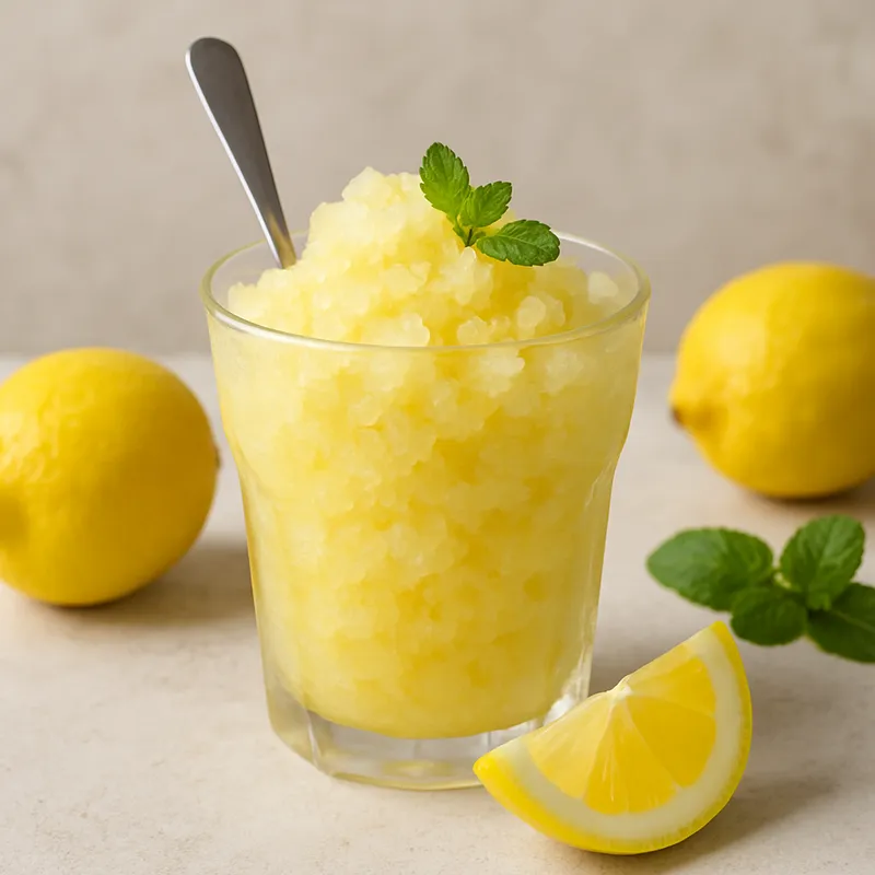 Granita al Limone (Zitronengranita)