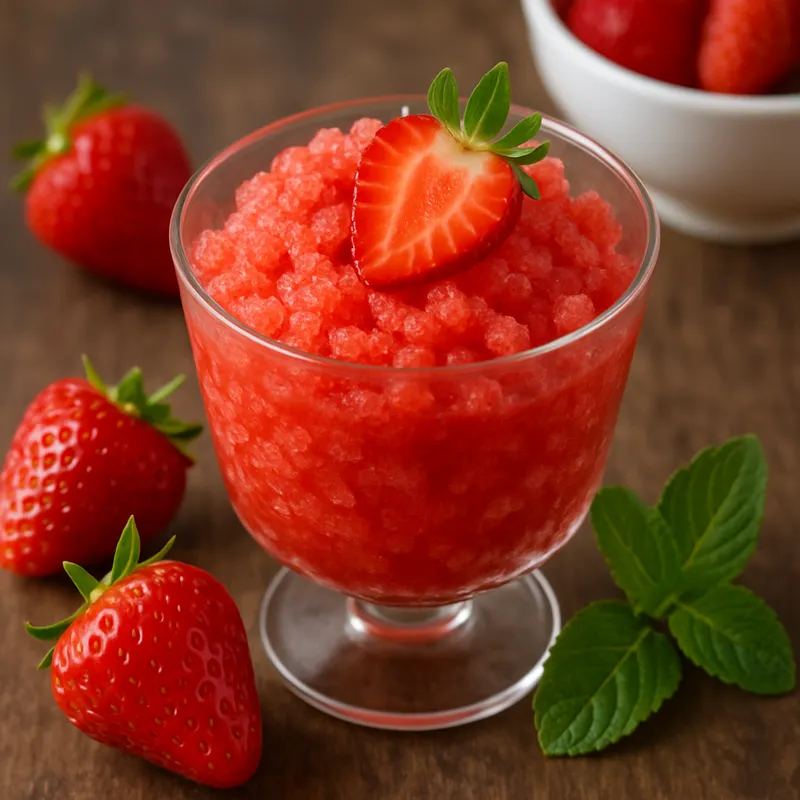 Granita alla Fragola (Erdbeer-Granita)