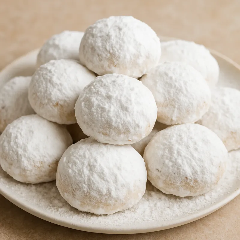 Griechische Butterkekse (Kourabiedes)