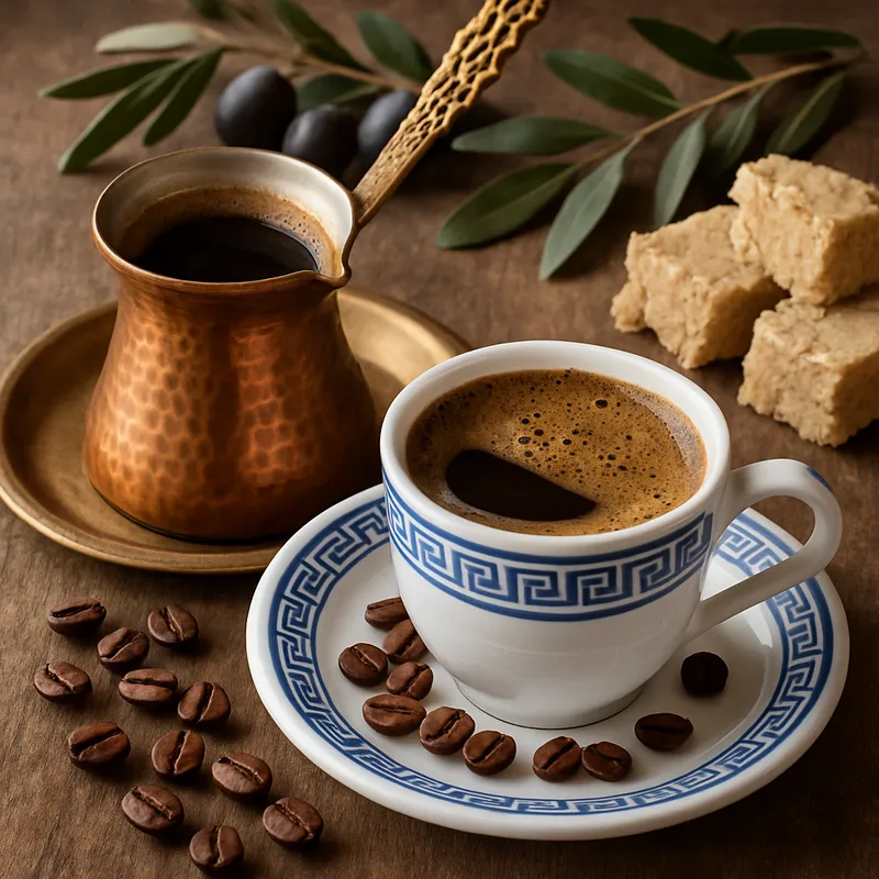 Griechische Kaffeezeremonie