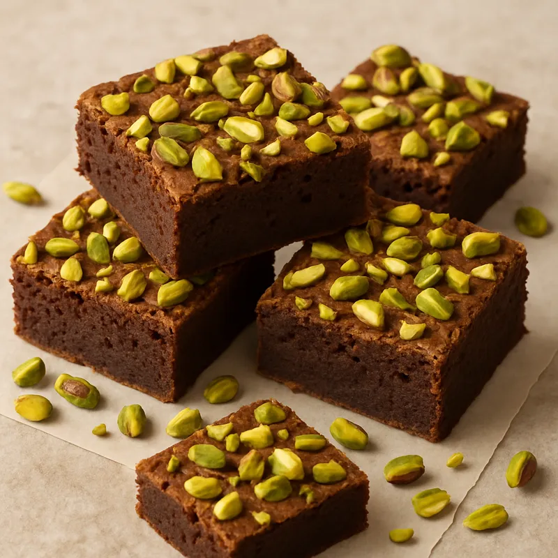 Griechische Pistazien-Brownies