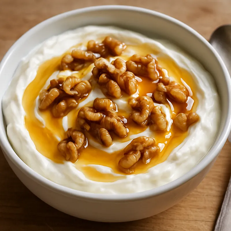 Griechischer Joghurt mit Honig und Walnüssen