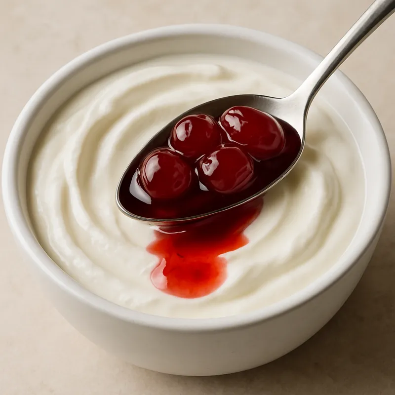 Griechischer Joghurt mit Löffelsüßigkeiten