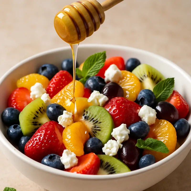 Griechischer Obstsalat mit Honig