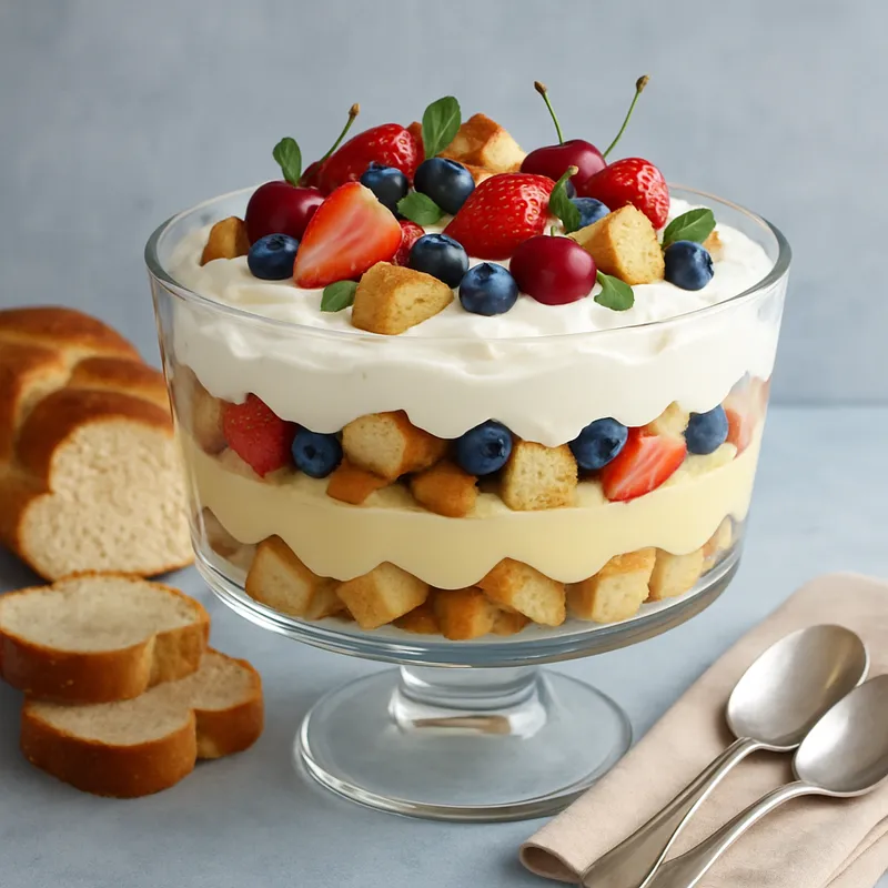 Griechischer Trifle mit Tsoureki