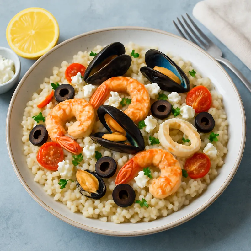 Griechisches Meeresfrüchte-Risotto