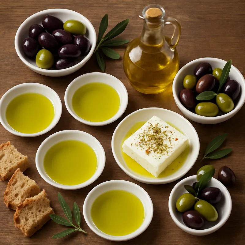 Griechisches Olivenöl-Verkostungsmenü