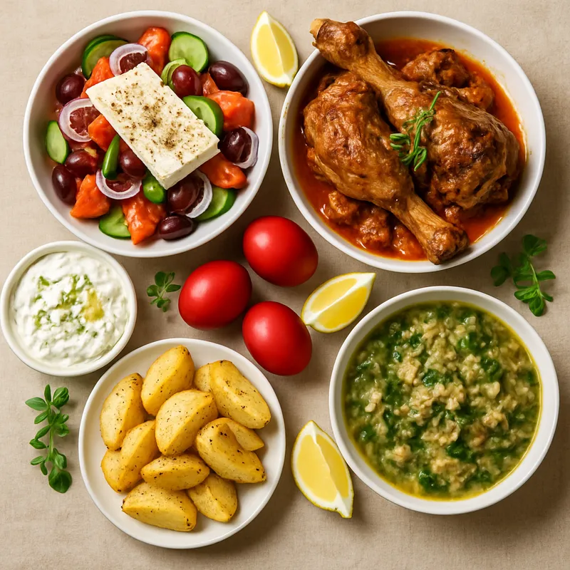 Griechisches Ostermenü