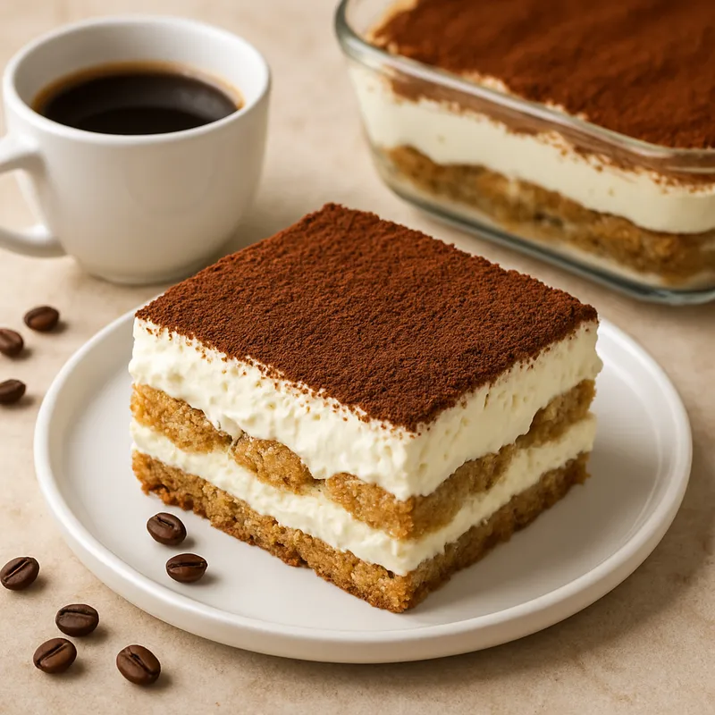 Griechisches Tiramisu mit Kaffee