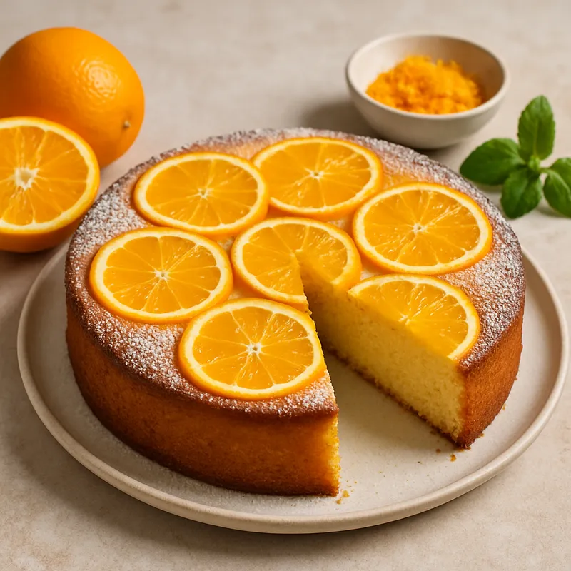Grießkuchen mit Orange
