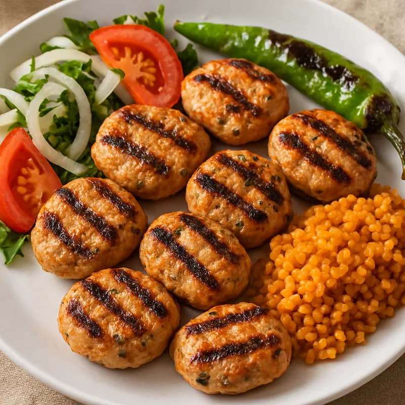 Grilled Chicken Meatball (Tavuk Köfte Izgara)