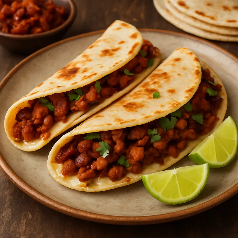 Gringas (Weizentortilla mit Pastor)