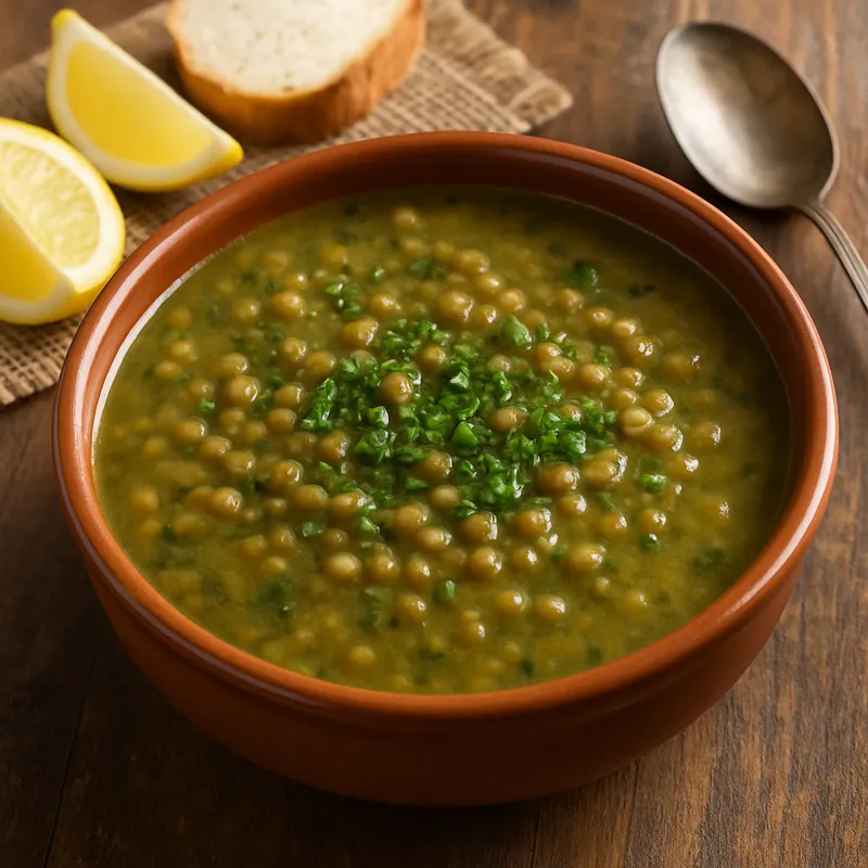 Grüne Linsensuppe (Yesil Mercimek Corbasi)