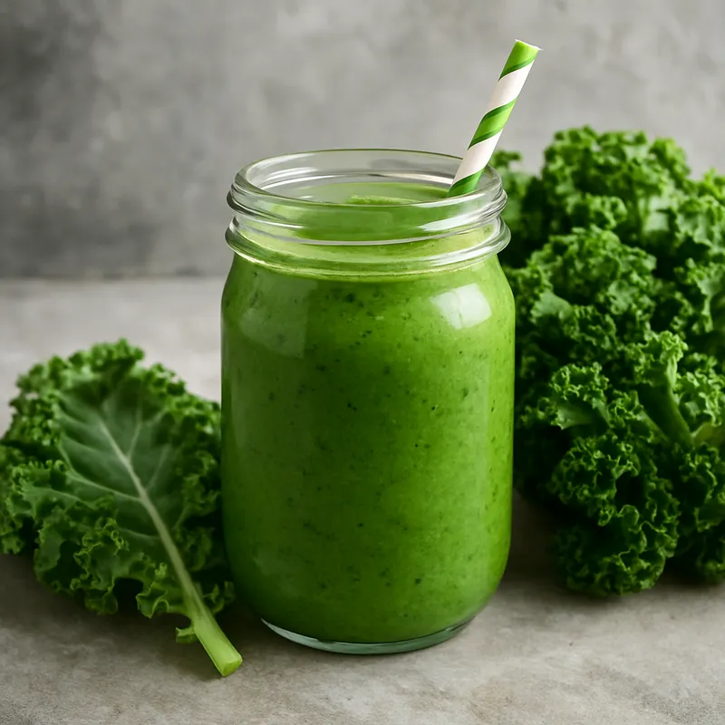 Grüner Smoothie mit Grünkohl