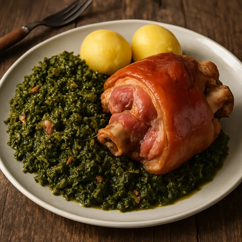 Grünkohl mit Eisbein