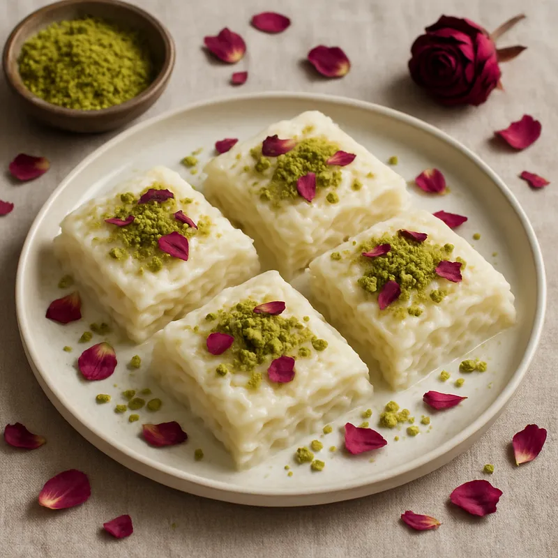 Gülac (Ramadan-Rosenwassr-Milchgebäck)