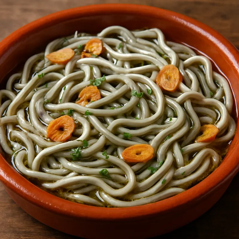 Gulas Al Ajillo (Surimi-Babyaale in Knoblauchsauce)
