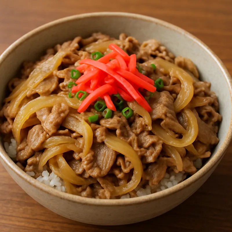 Gyudon (Rindfleisch-Reisschüssel)