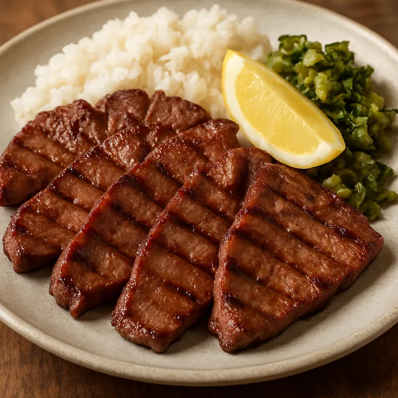 Gyutan (Gegrillte Rinderzunge)