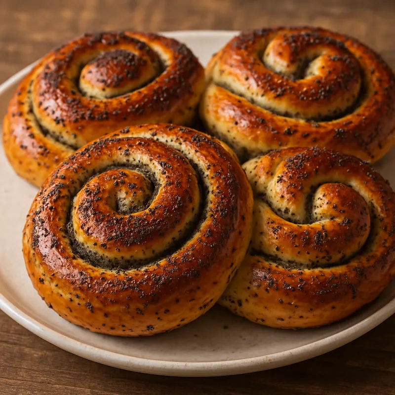 Haşhaşlı Çörek (Mohnbrötchen)