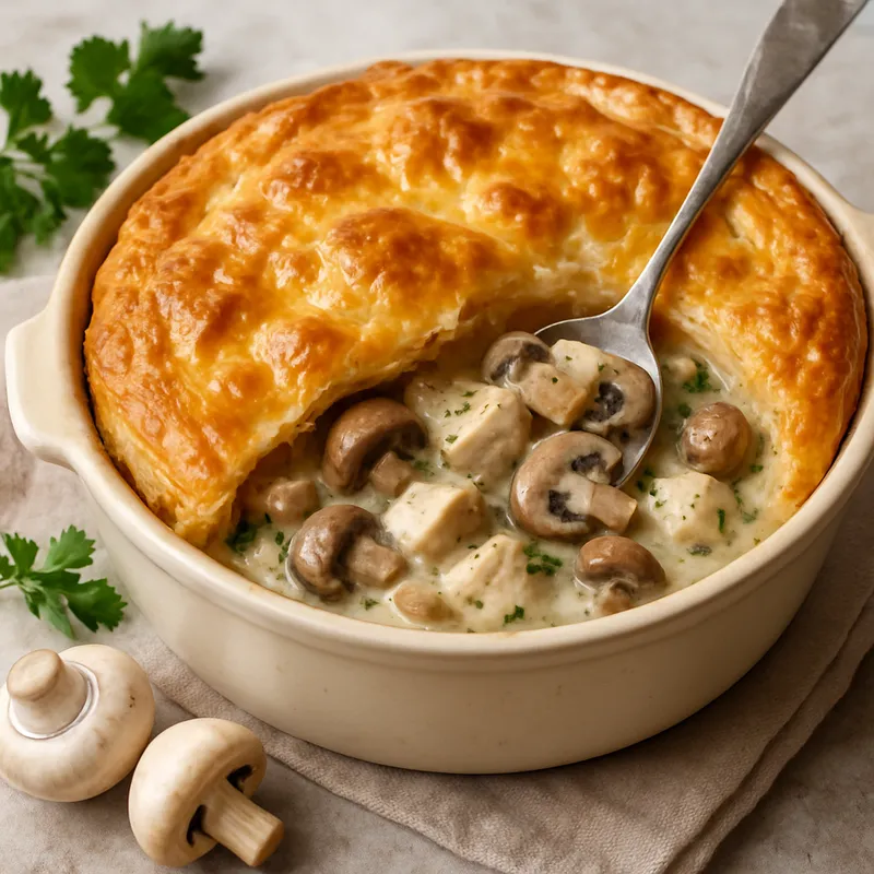 Hähnchen-Champignon-Pie