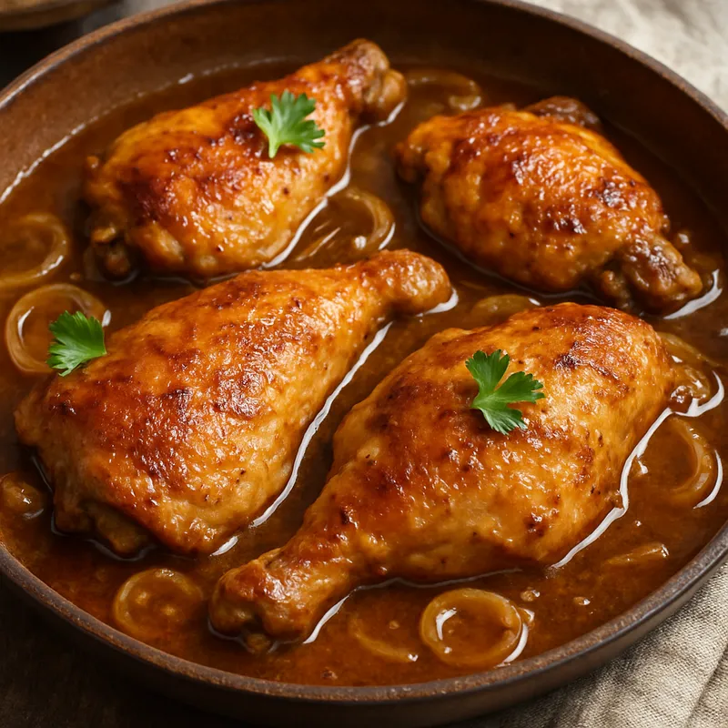 Hähnchen in Biersoße