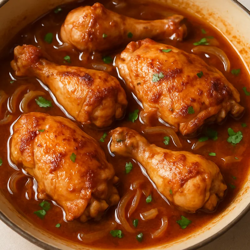 Hähnchen in Essigsoße