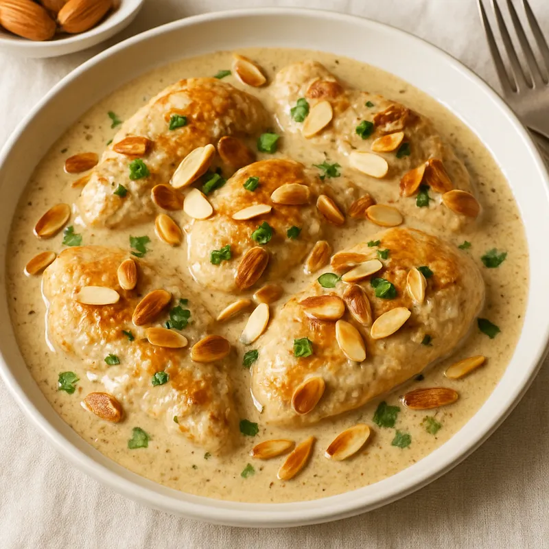 Hähnchen in Mandelsauce