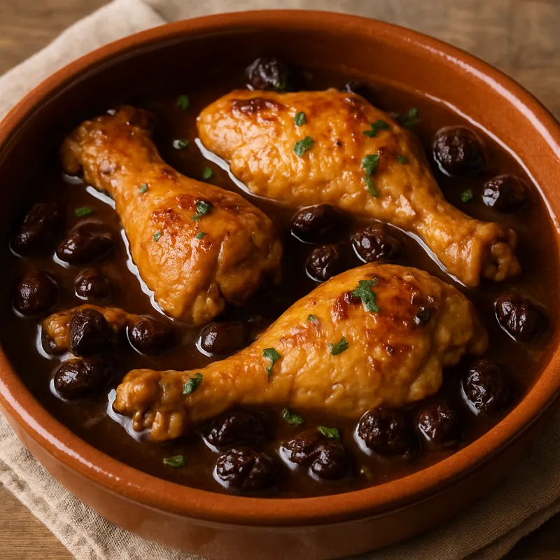 Hähnchen in Pedro-Ximénez-Sauce