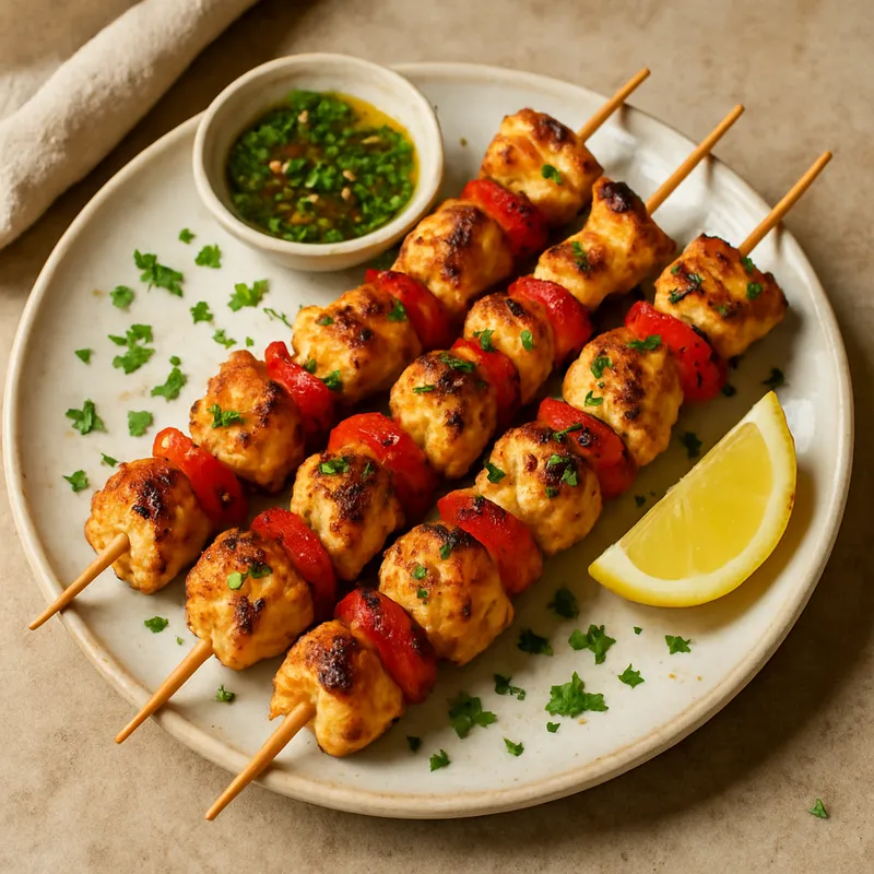 Hähnchen-Kebabs nach Algarve-Art