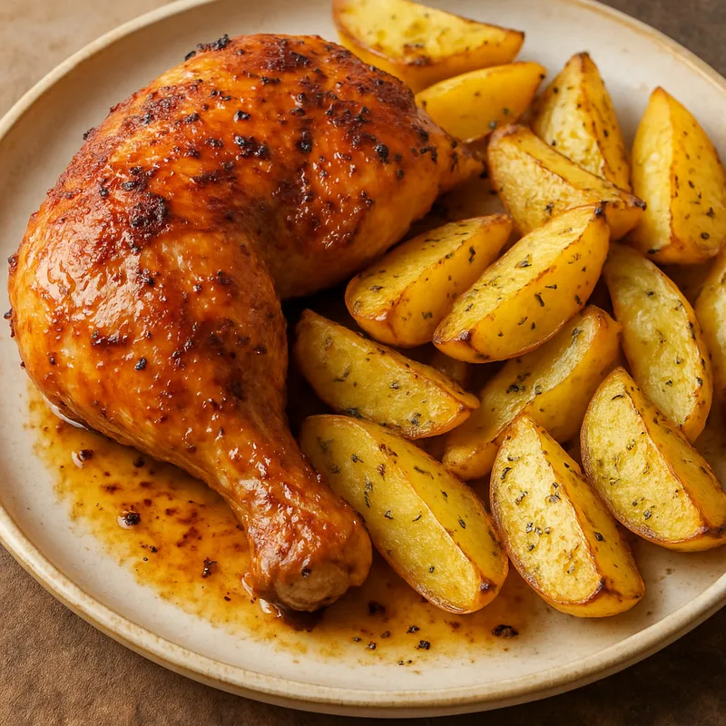 Hähnchen mit Kartoffeln