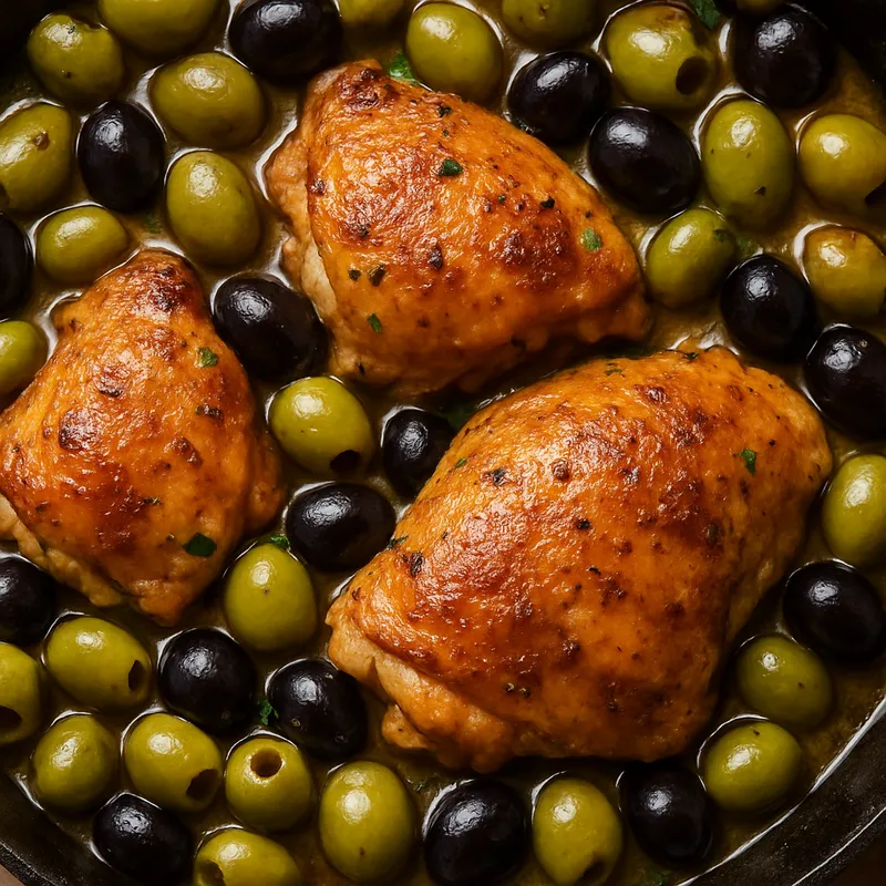 Hähnchen mit Oliven
