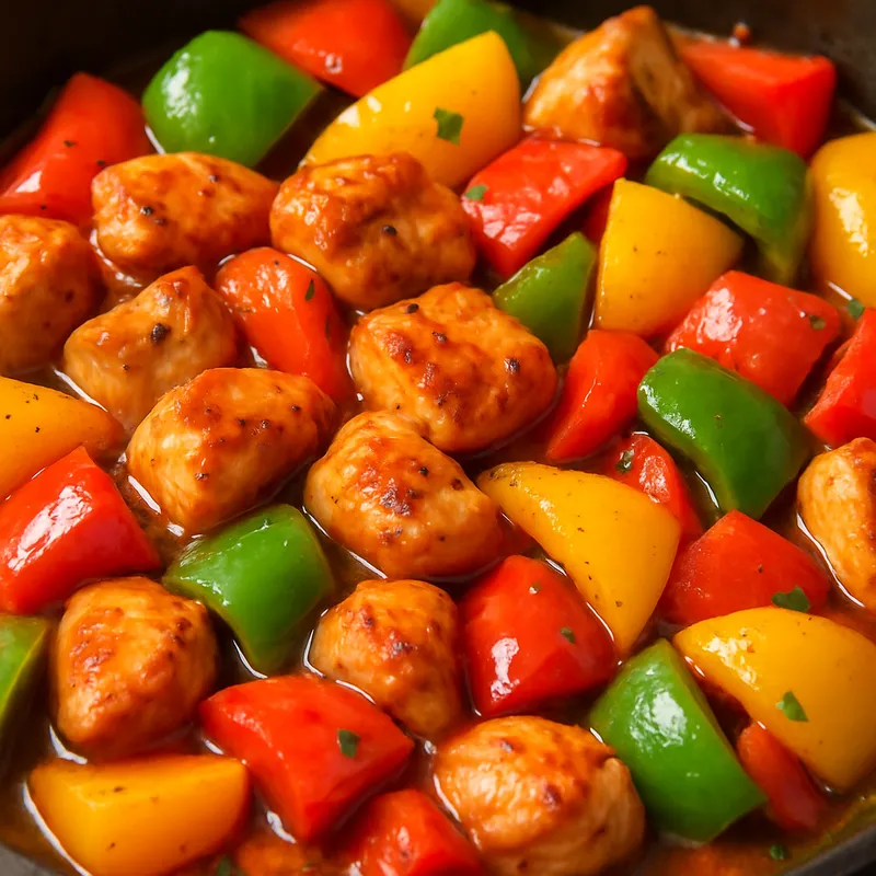 Hähnchen mit Paprika