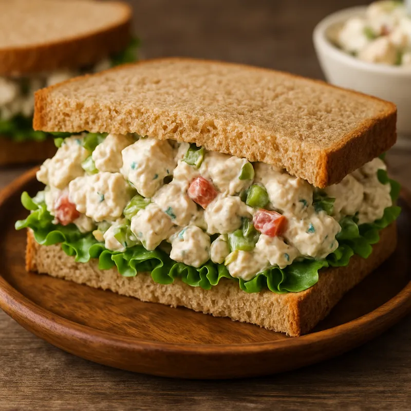 Hähnchen-Salat-Sandwich