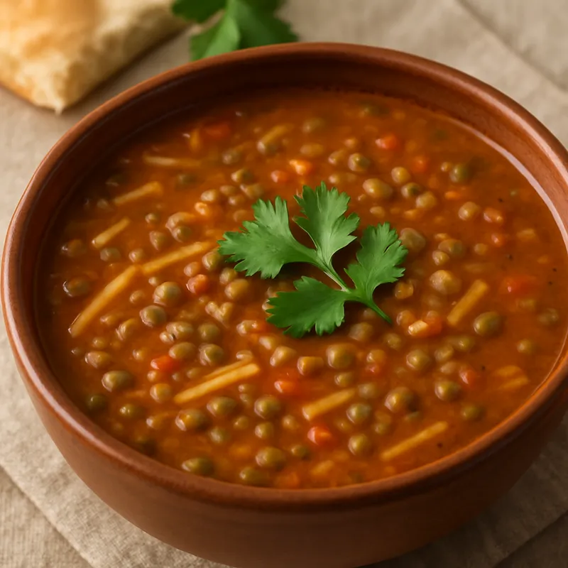 Harira (Marokkanische Weizen-Linsen-Suppe)