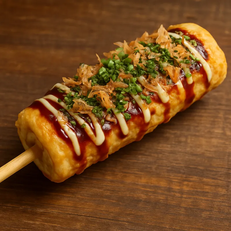 Hashimaki (Okonomiyaki am Stäbchen)
