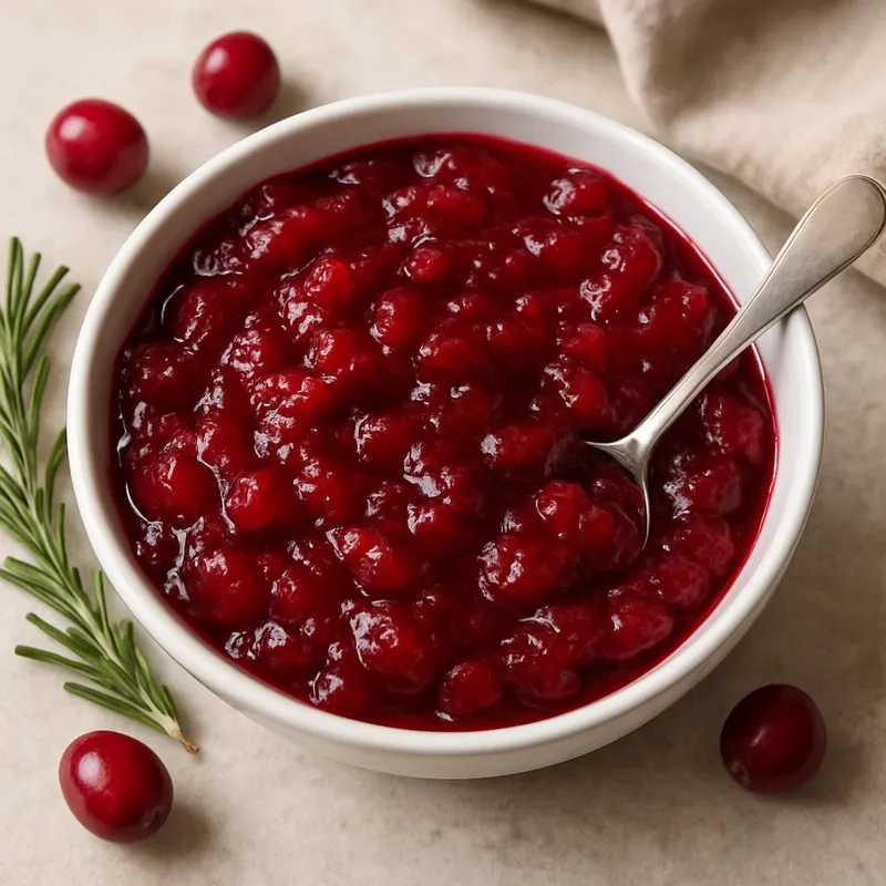 Hausgemachte Cranberry-Sauce
