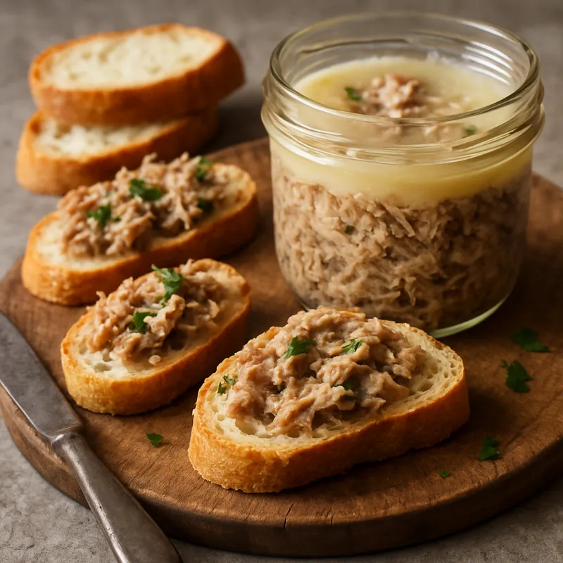 Hausgemachte Enten-Rillettes